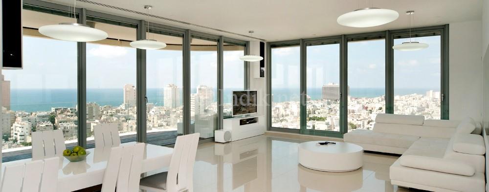 דירת יוקרה להשכרה במגדל במרכז תל אביב